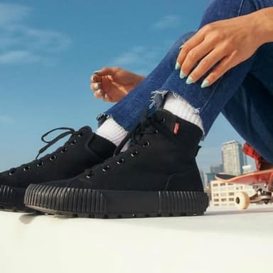 Levi's Women's Casual Sneaker, Black Mono, 8 - Image 7