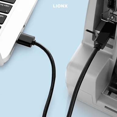 LIONX USB Printer Cable – Compatible with Epson ET-2720, ET-2750, ET-2760, ET-4760, XP-4100 – 6 Ft USB Type-A to Type-B Cable for Data Transfer and Printing - Image 6