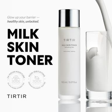 TIRTIR Milk Skin Rice Toner | Deep Moisturizing, Hydrating Toner for face, Niacinamide, Ceramide, Rice Bran Extract, Nature-Oriented Ingredients for Korean Skin Care, Vegan, 1.69 Fl Oz - Image 3