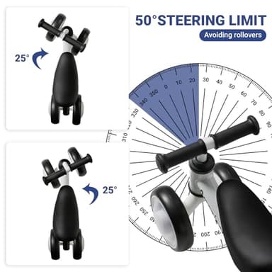 Balance Bike for 1 Year Old Boys Girls Colorful Lighting Baby Balance Bike Toys First Ride on Toys 10-24 Month Toddler 12-24 Month First Bike Infant Birthday Gift Baby Walker Bike with Adjustable Seat - Image 3