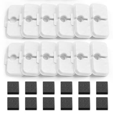 12-Pack Replacement Filters for Petlibro Dockstream Cat Water Fountain PLWF005 PLWF115 PLWF105, Ultra Quiet Pet Water Fountain - Image 1