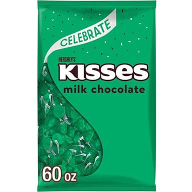 HERSHEY'S KISSES Milk Chocolate Candy Bulk Bag, 60 oz - Image 1