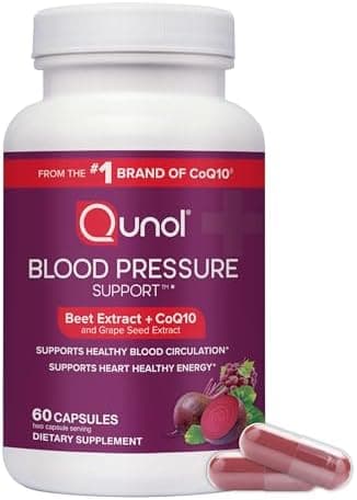 Qunol Blood Pressure Support, 3 in 1 Beets + CoQ10 + Grape Seed Extract, Beet Root Capsules That Supports Healthy Blood Circulation & Heart Healthy Energy, 60 Count (Pack of 1 - Image 3