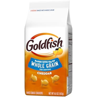 Goldfish Baked with Whole Grain Cheddar Cheese Crackers, 6.6 Oz Bag - Image 6
