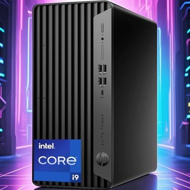 HP Elite 600 G9 Tower Desktop, Intel Core i9-12900K (16 Cores, Up to 5.2GHz), 64GB DDR5 RAM, 2TB M.2 PCIe SSD, Type-C, Wi-Fi 6, Bluetooth, RJ45, HDMI, 2 DisplayPorts, Keyboard & Mouse, Windows 11 Pro - Image 1