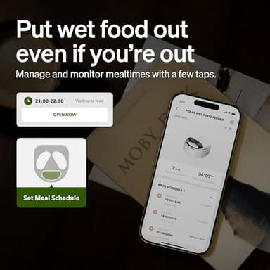 PETLIBRO Automatic Cat Feeder Wet Food Refrigerated New Upgraded APP Control,3 Days Freshness 3 Meals,Semiconductor Cooling&Quick Chills Wet Food Dispenser,Polar WiFi Timed Auto Pet Feeder for Cat Dog - Image 4