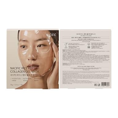 NACIFIC Rice Pepta Collagen Gel Face Mask (Rice Peptide) 4EA Set | Overnight Hydrogel Care for All Skin Types, Hydrating, Firming, Elasticity, Pore Minimizing, Glass Glow Skin | Korean Beauty - Image 8