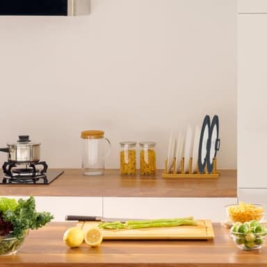 Microwave Splatter Cover Vented Glass Splatter Guard Lid with Collapsible Silicone for Food as Pot Cover Plate 10.8 inch for 6 7 8 9 10 inch Plate Bowl - Image 9