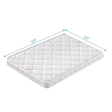 Pack and Play Mattress Topper - 38" x 26" x 1.5", Soft & Firm Premium Foam Pack N Play Mattresses Pad, Odorless Baby Foam Playpen Mattresses,Portable Playard Mattress Topper- Breathable & Comfort - Image 7