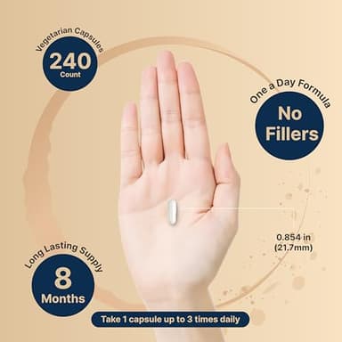 Magnesium Glycinate Capsules 500mg | 240 Count | Supplement for Sleep, Heart & Muscle Support | 100% Chelated & Purified, 3rd Party Tested, Non-GMO & Gluten Free - Image 3