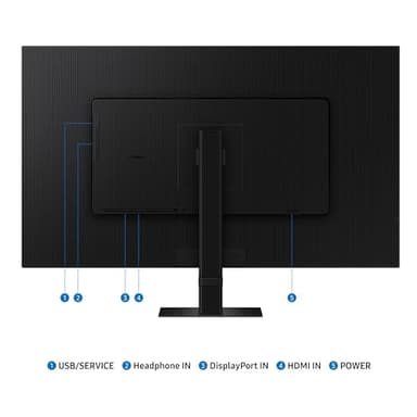 SAMSUNG 32-Inch ViewFinity S7 (S70D) Series 4K UHD High Resolution Monitor with HDR10, Multiple Ports, Easy Setup Stand, Advanced Eye Care, LS32D702EANXGO, 2024 - Image 9