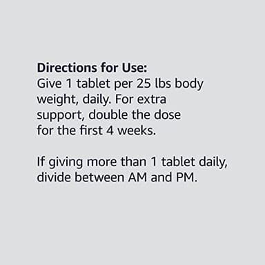 Amazon Basics Dog Hip & Joint Daily Chewable Tablets, with Glucosamine, MSM, and Chondroitin, Duck Flavored, 120 Count (Previously Solimo) - Image 4