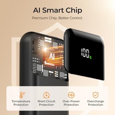 Hand Warmers Rechargeable 2 Pack, 4 Heat Levels (104–131°F), Real-Time Temp & Battery Display, Electric Hand Warmers, Fast Heating, Fits in Gloves/Pocket, Gifts for Women & Men - Image 5