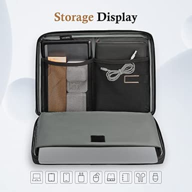 bagasin Laptop Sleeve Case, 15 15.6 16 inch TSA Laptop Sleeve Water Resistant with 4-Layer Protection, Computer Carrying Bag Compatible with MacBook, HP, Dell, Lenovo, Asus Notebook - Image 5