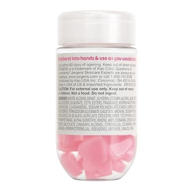 Jergens Cherry Almond Lotion Bursts, Squishy Heart-Shaped Moisturizer Bursts, Lotion Gifts for Teens, 38 Ct - Image 9