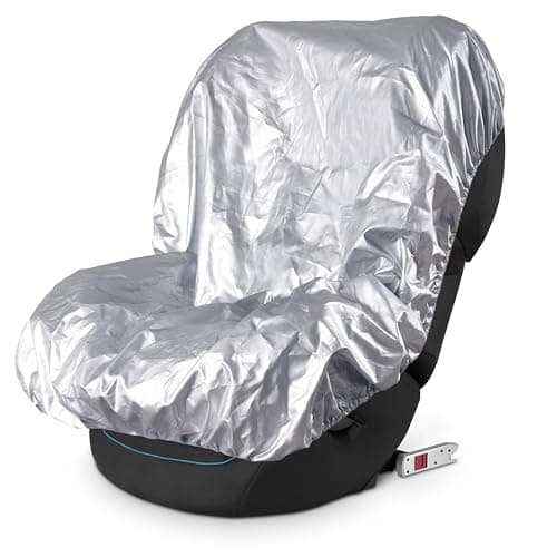 EcoNour Baby Car Seat Sun Shade Cover | Infant Carseat Heat Protector Keeps Toddler Seat at a Cool Temperature | Reflective car seat Sunshade Blocks Out Heat | Baby Travel Accessories - Image 1