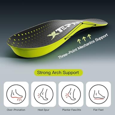 2025 Sport Carbon Fiber Performance Insoles –Customized Inserts, Non-Cleated Shoes–Basketball, Volleyball, Racquet Sports, Running & More–Run Faster, Jump Higher, Recover Quicker, Protect from Injury - Image 2