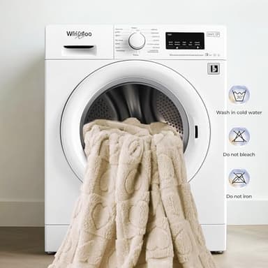 Luciphia Small Dog Blanket Washable Pet Bed Cover Soft Fluffy Puppy Blanket with Premium Fleece 300GSM Cozy Calming Cat Blankets for Indoor Cats Beige 30x20 inch - Image 5