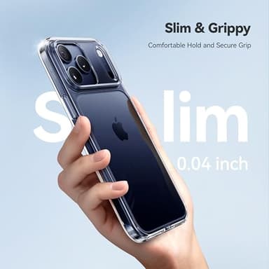 CASEKOO for iPhone 17 Pro Max Case Crystal Clear, Patented Anti-Yellow & Virgin TPU, 15FT Military-Grade Drop Protection, Slim Transparent Women Men Funda para for iPhone 17 Pro Max Case 6.9", Clear - Image 6