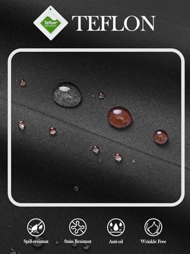 siliteelon Button Down Shirts for Women Black Collared Stain Shield Dress Shirts Wrinkle Free Long Sleeve Business Button Up Shirt Slim Fitted Solid Casual Work Blouse - Image 4