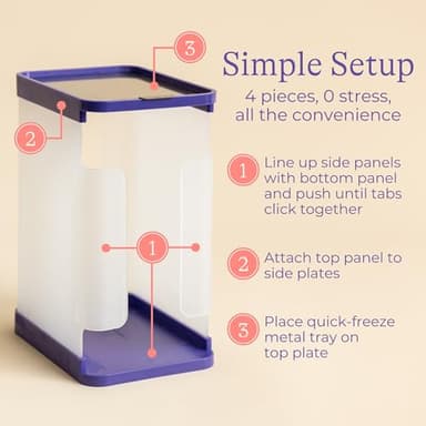 Lansinoh Breastmilk Storage Container with Quick-Freeze Tray, Stores up to 10 Breast Milk Bags, Made Without BPA/BPS, Includes 5 Milk Bags - Image 5