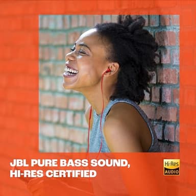 JBL Tune 310C - Wired Hi-Res in-Ear Headphones, Tangle-Free Flat Cable, 3-Button Remote with Microphone (Black) - Image 6