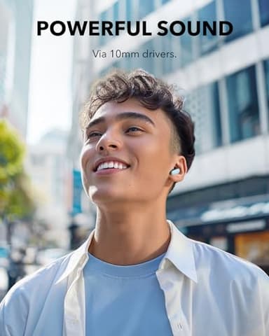Soundcore P30i by Anker Noise Cancelling Earbuds, Strong and Smart Noise Cancelling, Powerful Bass, 45H Playtime, 2-in-1 Case and Phone Stand, IP54, Wireless Earbuds, Bluetooth 5.4 (Blue) - Image 4