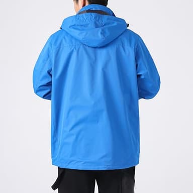 CorBuyit Men's Lightweight Rain Jacket with Hood, Waterproof Travel Jacket - Image 6