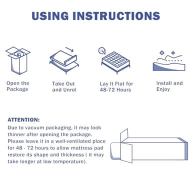 OLANLY Queen Quilted Fitted Mattress Pad – Soft Pillow Top Mattress Topper, Down Alternative Fill, Cooling Comfort Breathable Mattress Cover, Machine Washable Deep Pocket Mattress Protector, White - Image 8