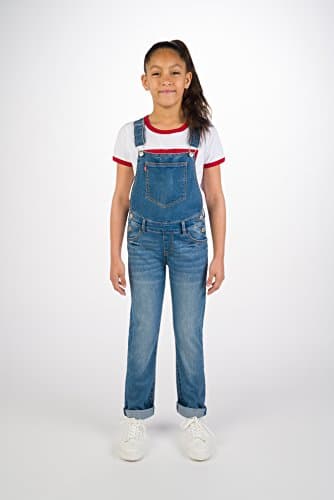 Levi's Girls' Big Denim Overall, West Lake, 8 - Image 3