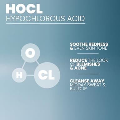 Hypochlorous Acid Spray for Face, Skin, and Body – 0.018% HOCl Facial Mist Toner, Hydrating Cleanser for Acne, Eczema, Rosacea, Eyelids, Pets, Workout, Baby, Back, Redness, Sensitive Care Spray - Image 2