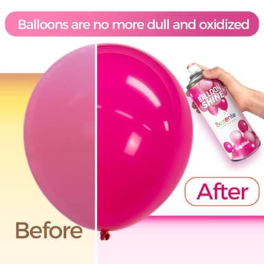 Bezente Balloon Shine Spray - 15 oz High Shine Balloon Spray, Waterproof, Long-Lasting Antioxidant, Odorless, Instant Shiny Effect for Party Balloons Decorations - Image 4