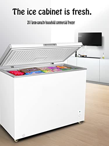 Deep Freezer 10.0 Cu Ft Chest Freezer with 7 Adjustable Thermostat Control and Removable Wire Basket for Office Bar or Home Kitchen Compact Freezers white - Image 2