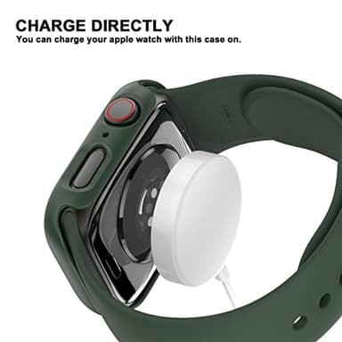 6 Pack Hard PC Case with Tempered Glass Screen Protector for Apple Watch 40mm SE 3/SE(2nd Gen) Series 6/SE/5/4,Rontion Ultra-Thin Scratch Resistant Protective Bumper Cover for iWatch 40mm Accessories - Image 5