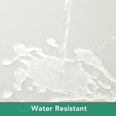 Biscaynebay Textured Fabric Tablecloths 90x156 Inches Rectangular, Ivory Water Resistant Tablecloths for Dining, Kitchen, Wedding, Parties etc. Machine Washable - Image 3