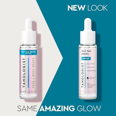 Tanologist Medium Self Tan Drops, Streak-Free Body & Face Tanning Drops, No Fake Tan Smell, For Moisturizer & Lotion, Bronzing Face Tanner, Skincare Ingredients, Travel Size, 0.50 fl. oz/15ml Bottle - Image 8