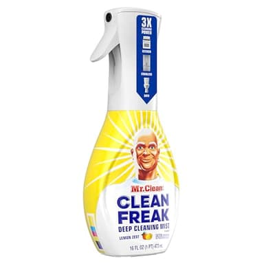 Mr. Clean Clean Freak Multi Surface Cleaning Spray, Deep Cleaning Mist Starter Kit and Refill Bundle, Lemon Zest Scent, 64 fl oz - Image 8