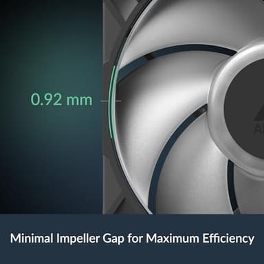 ARCTIC P14 Pro A-RGB - 3 Pack - Powerful Premium Fan, 140 mm PWM Fan with Y-Cable Splitte, 400-2500 RPM, 0 RPM <5% PWM, 5V Digital RGB, Fluid Dynamic Bearing, 4-Pin - Black - Image 7