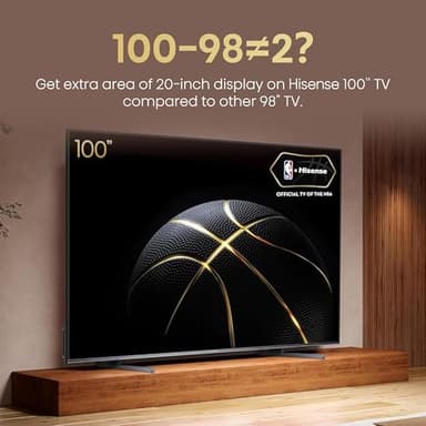 Hisense 100-Inch Class U7 Series ULED 4K UHD Google Smart TV (100U76N, 2024 Model) - QLED, Native 144Hz, Motion Rate 480, Dolby Vision, Full Array Local Dimming, Game Mode Pro, Alexa Compatibility - Image 4
