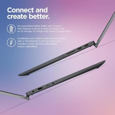 Lenovo IdeaPad Flex 5i 2-in-1 Laptop, 14'' FHD+ Touchscreen, Intel Core i3-1215U, 8GB RAM, 256GB SSD, Convertible, Fingerprint, FHD Webcam, 9-Hr Battery Life, Pen, Windows 11 Home in S Mode (Renewed) - Image 6