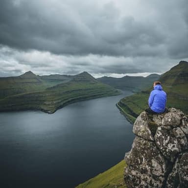 TEZO Mens Rain Jacket Waterproof with Hooded Hiking Coat Lightweight Windbreaker(BK/GY XL) - Image 7