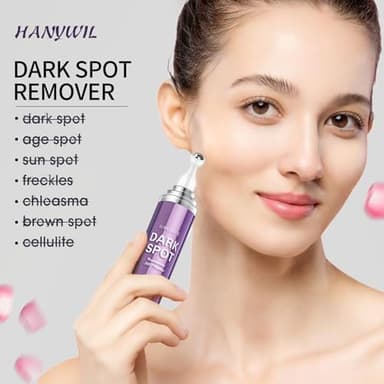 HANYWIL Dark Spot Remover for Face and Body, Dark Spot Corrector Serum, Age Spot Sun Spot Freckles Brown Spot Remover, Melasma Treatment, Skin Care Face Serum with Roller (0.5 Fl Oz) - Image 3