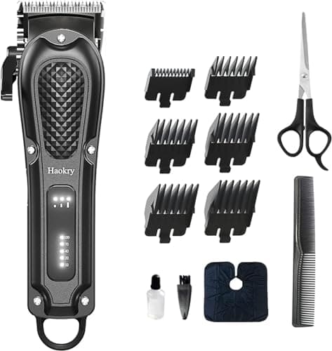 Haokry Hair Clippers for Men Professional - Cordless&Corded Barber Clippers for Hair Cutting & Grooming Rechargeable Beard Trimmer - Image 1