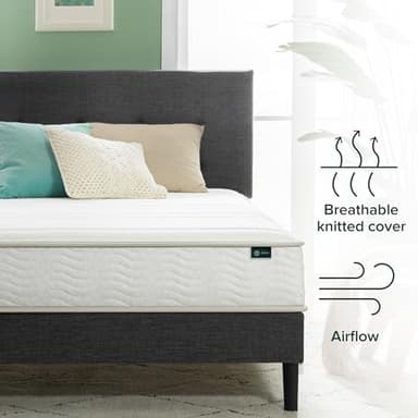 ZINUS 8 Inch Foam and Spring Hybrid Mattress [New Version], King, Fiberglass Free, Medium Firmness, Durable Support, Certified Safe Foams & Fabric, Mattress in A Box - Image 3