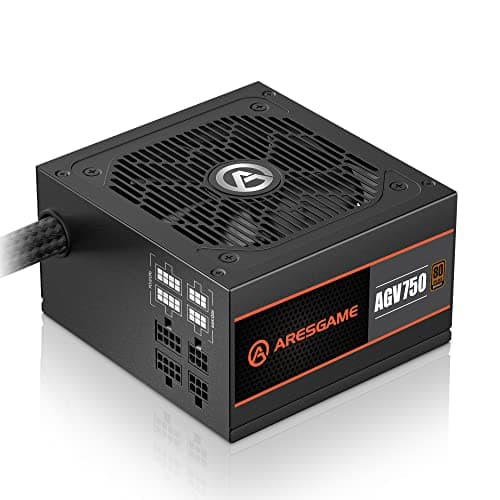ARESGAME AGV Series 750W Power Supply, 80 Plus Bronze Certified, Semi Modular Power Supply, 5 Year Warranty - Image 1
