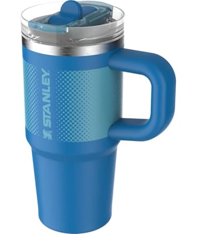 Stanley Quencher ProTour Flip Straw Tumbler with Leakproof Lid 14 oz | Built-In Straw and Handle | Cup Holder Compatible for Travel | Insulated Stainless Steel Cup | BPA-Free | Azure Fade - Image 2