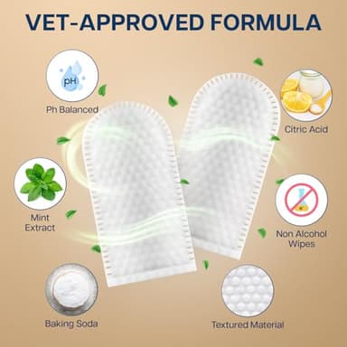Dog Ear Wipes - 100 Value Pack - Mint Ear Wipes for Dogs, Vet Formulated Pet Ear Wipes for Dogs & Cats – Effective Dog Ear Cleaner for Itch Relief, Wax & Odor - Image 5