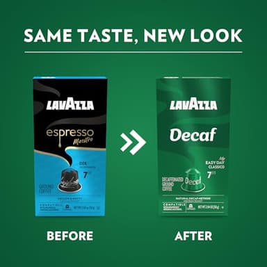 Lavazza Espresso Maestro Decaf (DEK) Aluminum Capsules Compatible with Nespresso* Original Machines, Medium Espresso Roast, Arabica and Robusta Blend (60 Capsules) - Packaging May Vary - Image 4
