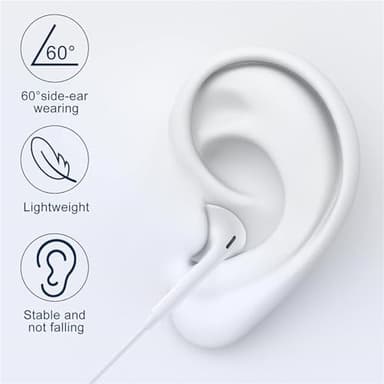 USB C Headphones for iPhone 17/16/15 Pro Max Plus Type C Earphones with Microphone & Remote Noise Cancelling Earbuds for iPhone 17/16/15 Pro, iPad, Galaxy S23/S22/S21/S20/Ultra Note 10/20 - Image 4