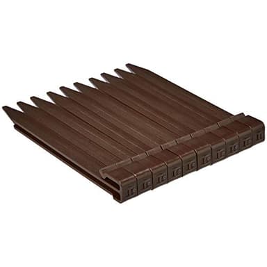Amazon Basics Landscape Edging Coil, pack of 10 Stakes, 5 inch x 40FT, Brown - Image 5